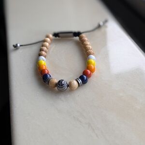 Adjustable Houston Astro Baseball Bat Bracelet